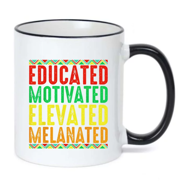 Educated Motivated Elevated Melanated Black Pride Melanin Black Color Changing Mug