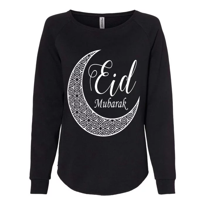 Eid Mubarak Eid Al Fitr And Eid Al Adha Gift Half Moon Unique Gift Womens California Wash Sweatshirt