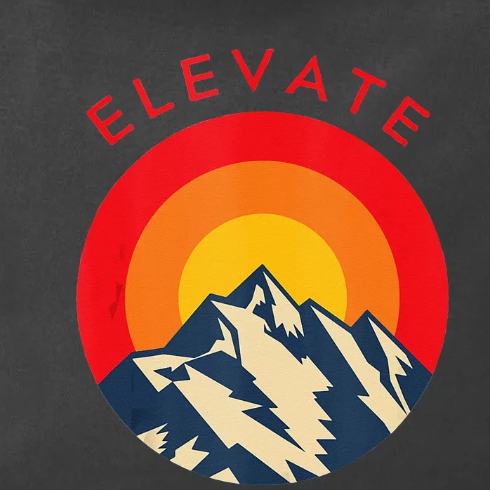 Elevate Mountains Zip Tote Bag