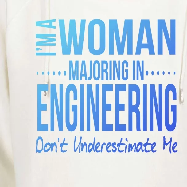 Engineering Major Engineer Gift Mechanical Civil Female Cool Gift Womens Funnel Neck Pullover Hood