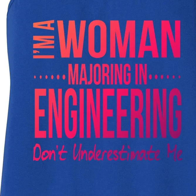 Engineering Major Engineer Gift Mechanical Civil Female Cool Gift Women's Racerback Tank