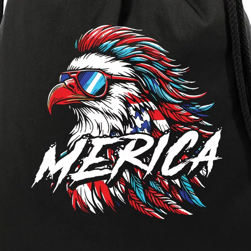 Eagle Merica Drawstring Bag