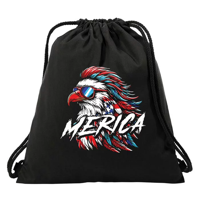 Eagle Merica Drawstring Bag