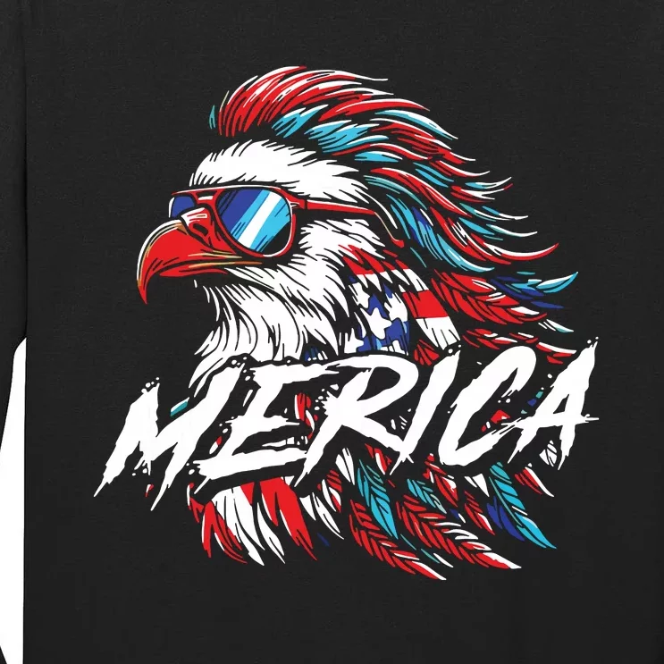 Eagle Merica Tall Long Sleeve T-Shirt