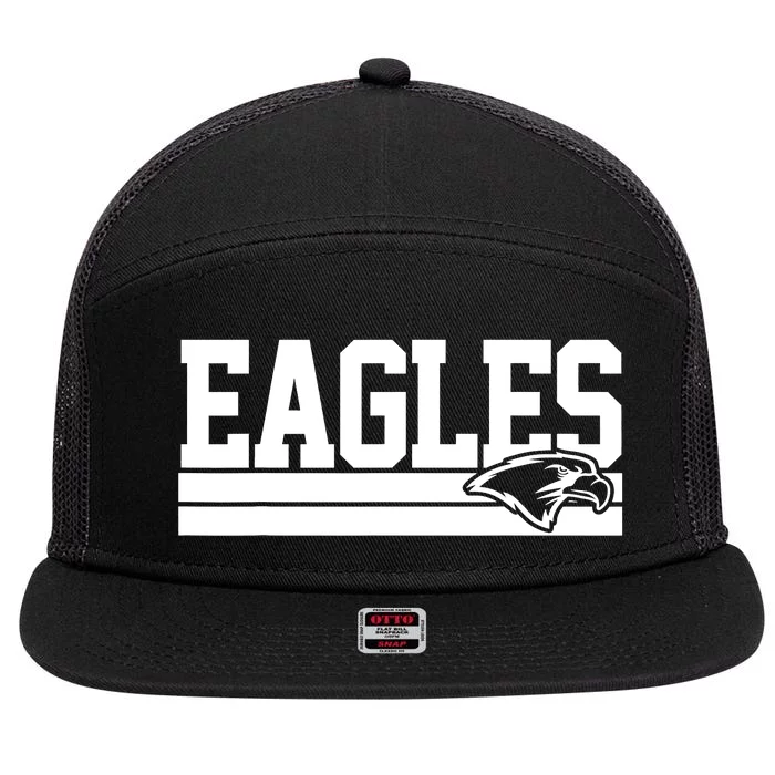 Eagles Mascot 7 Panel Mesh Trucker Snapback Hat