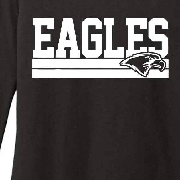 Eagles Mascot Womens CVC Long Sleeve Shirt