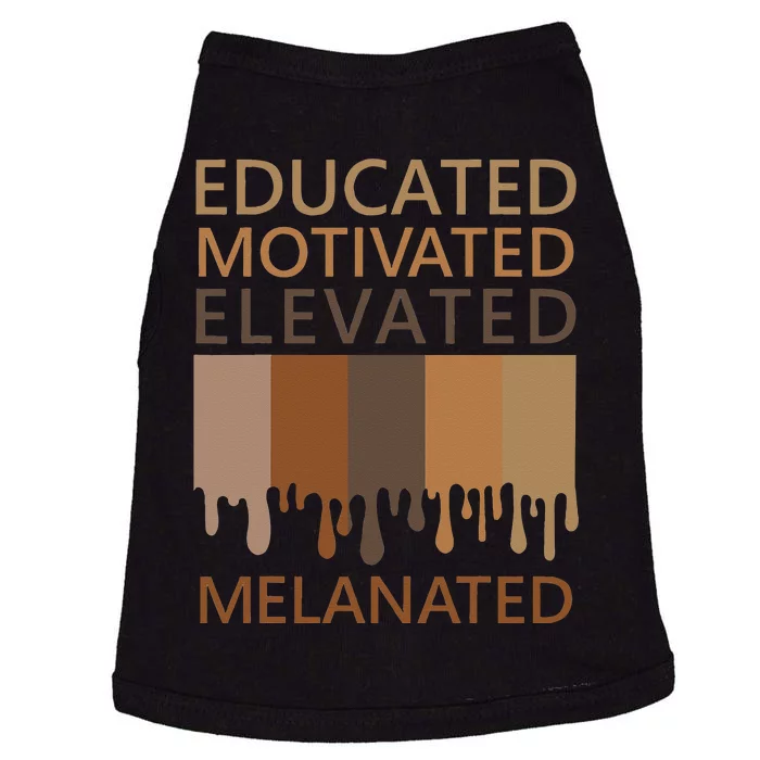 Educated Motivated Elevated Melanated Doggie Tank