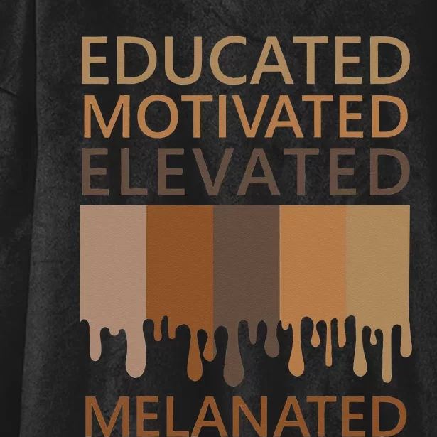 Educated Motivated Elevated Melanated Hooded Wearable Blanket