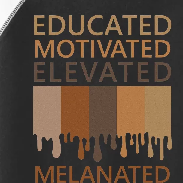 Educated Motivated Elevated Melanated Toddler Fine Jersey T-Shirt