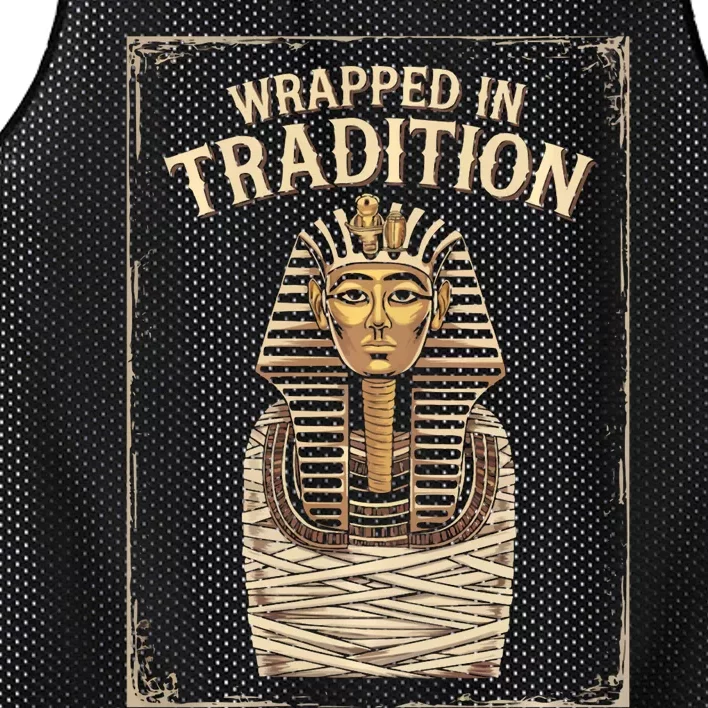 Egyptian Mythology Egypt Pyramid Ancient Egyptian Mummy Mesh Reversible Basketball Jersey Tank