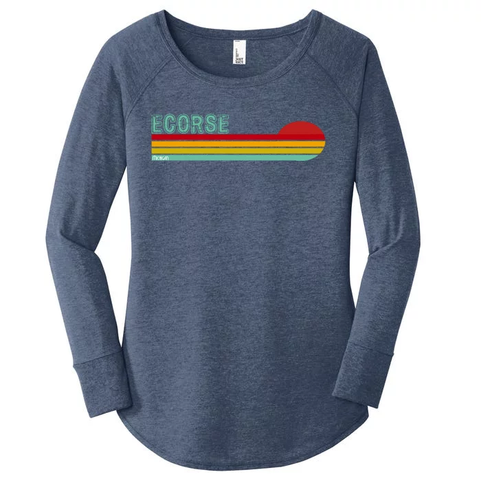 Ecorse Michigan Women's Perfect Tri Tunic Long Sleeve Shirt