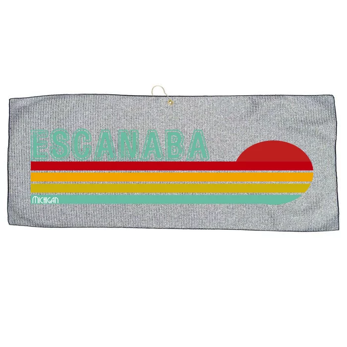 Escanaba Michigan Large Microfiber Waffle Golf Towel