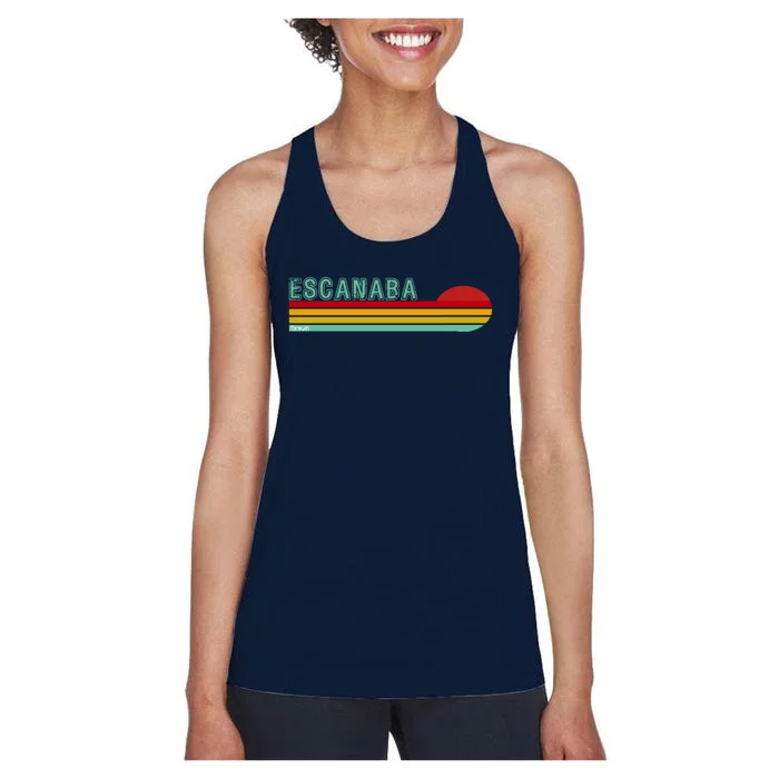 Escanaba Michigan Women's Racerback Tank