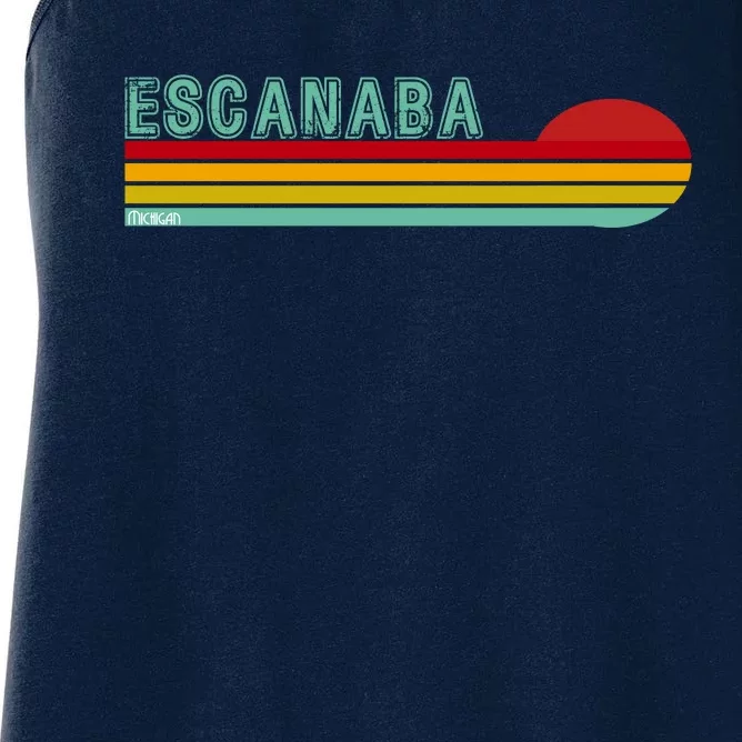 Escanaba Michigan Women's Racerback Tank