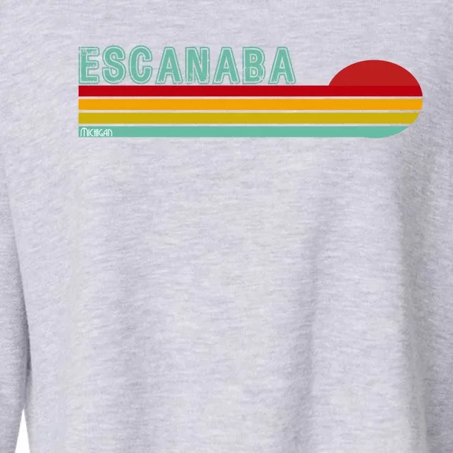 Escanaba Michigan Cropped Pullover Crew