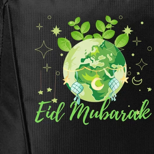 Eid Mubarak Earth Day Design Gift City Backpack