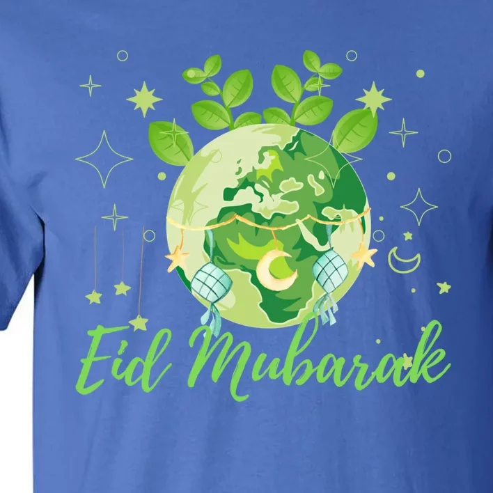 Eid Mubarak Earth Day Design Gift Tall T-Shirt