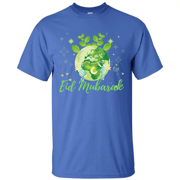 Eid Mubarak Earth Day Design Gift Tall T-Shirt