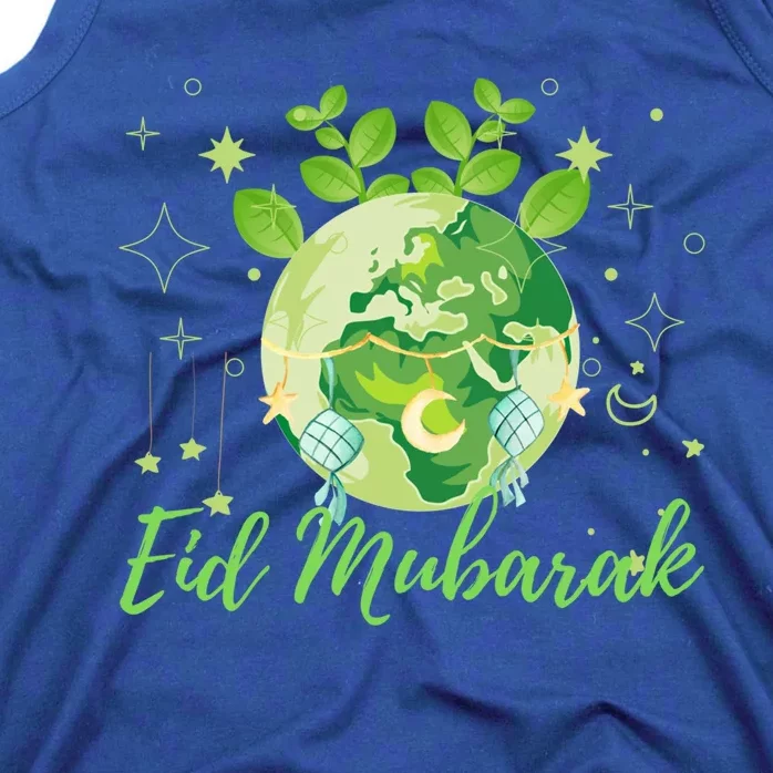 Eid Mubarak Earth Day Design Gift Tank Top