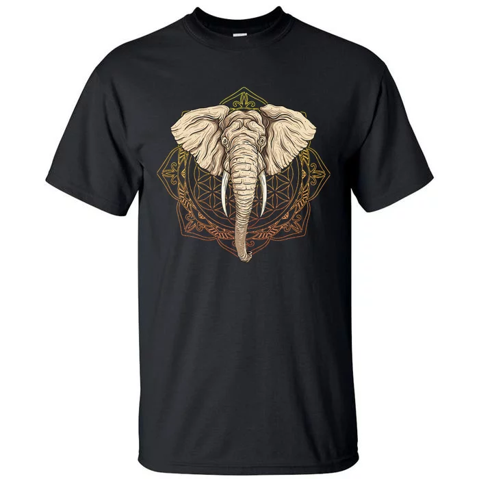 Elephant Mandala Tall T-Shirt