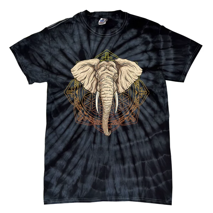 Elephant Mandala Tie-Dye T-Shirt