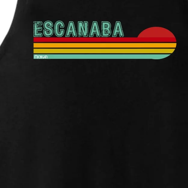 Escanaba Michigan Ladies Tri-Blend Wicking Tank