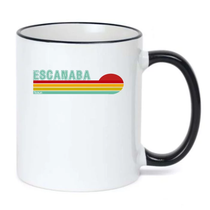 Escanaba Michigan Black Color Changing Mug