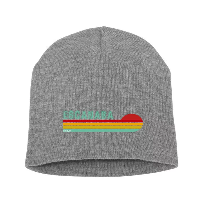 Escanaba Michigan Short Acrylic Beanie