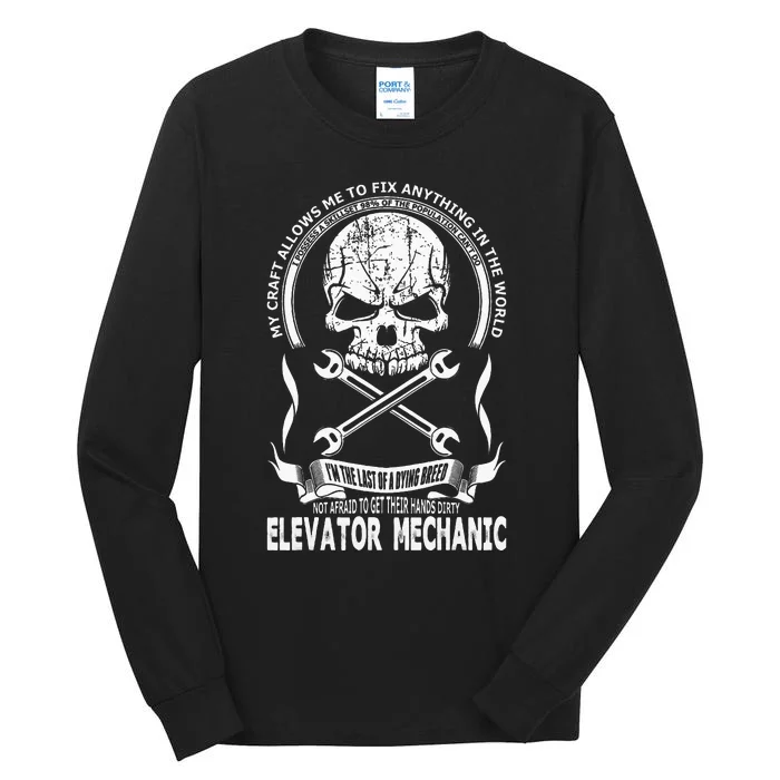 Elevator Mechanic Tall Long Sleeve T-Shirt