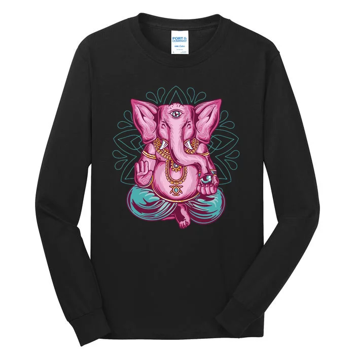 Elephant Meditating Tall Long Sleeve T-Shirt