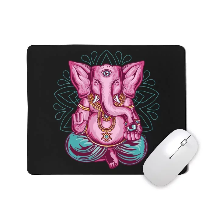 Elephant Meditating Mousepad