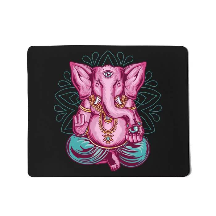 Elephant Meditating Mousepad