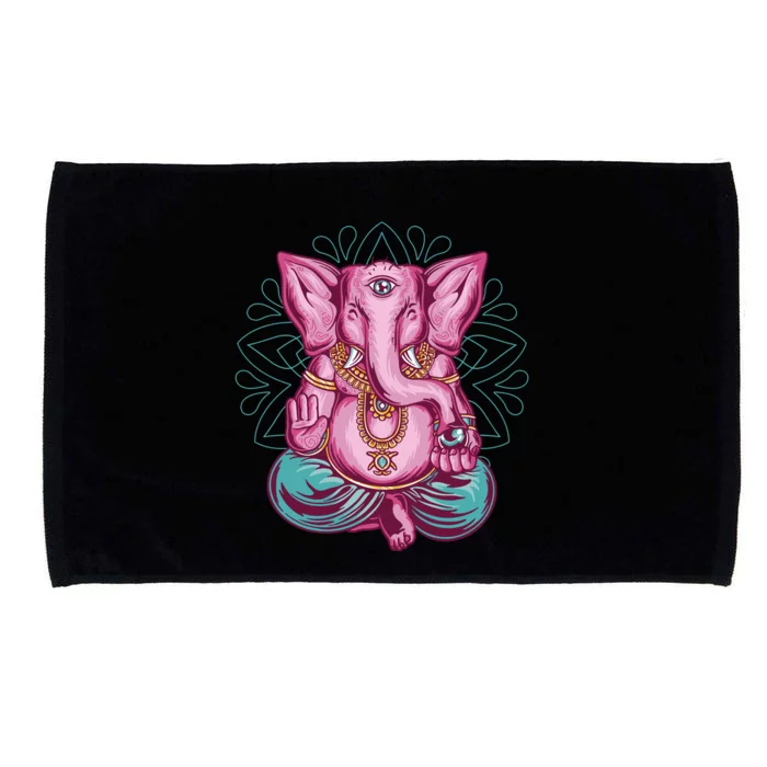 Elephant Meditating Microfiber Hand Towel