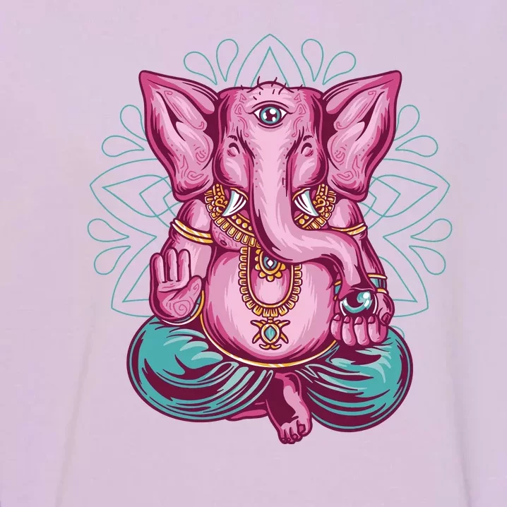 Elephant Meditating Garment-Dyed Sweatshirt