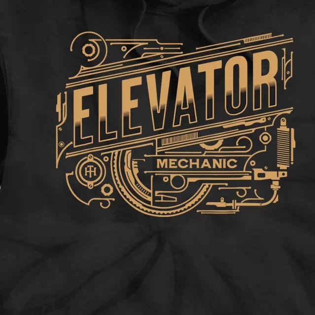 Elevator Mechanic Tie Dye Hoodie