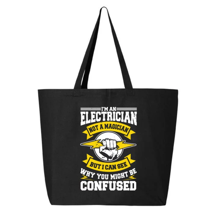 Electrician Magician Electrical Repairman Electronics Tech 25L Jumbo Tote