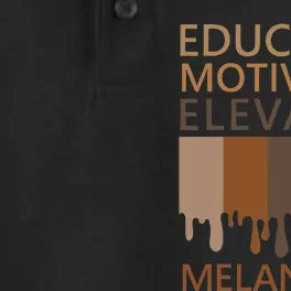 Educated Motivated Elevated Melanated Dry Zone Grid Performance Polo