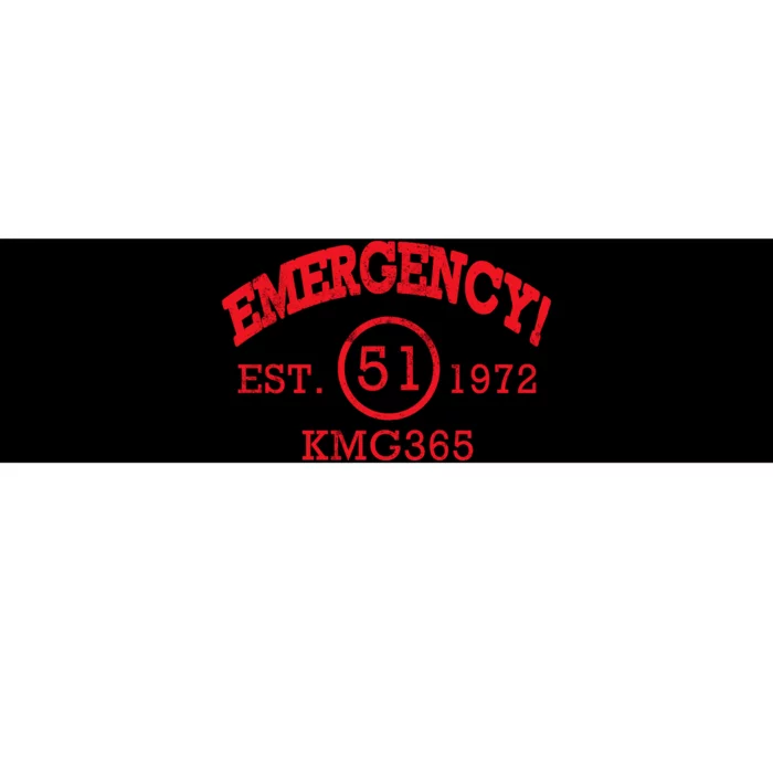 Emergency Est 1972 KMG365 Bumper Sticker