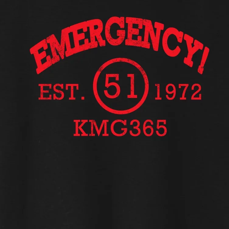 Emergency Est 1972 KMG365 Women's Crop Top Tee