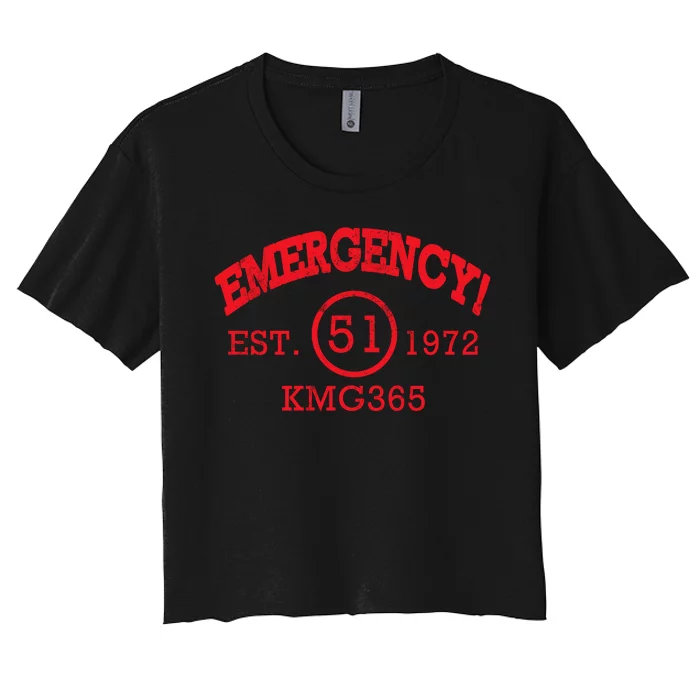 Emergency Est 1972 KMG365 Women's Crop Top Tee