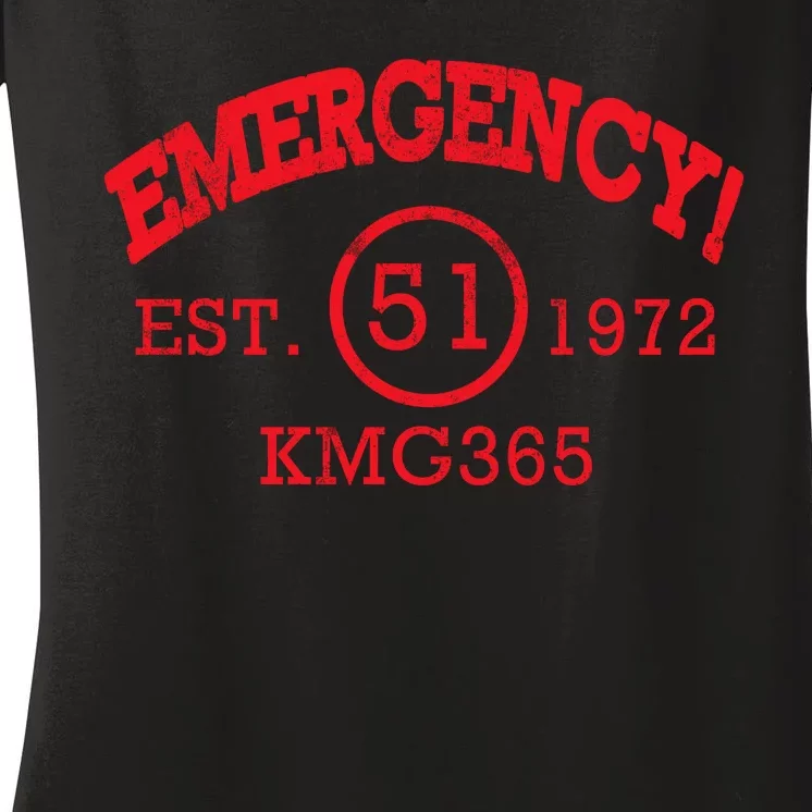 Emergency Est 1972 KMG365 Women's V-Neck T-Shirt