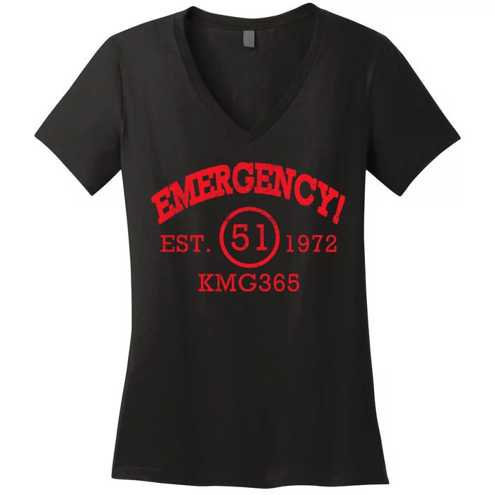 Emergency Est 1972 KMG365 Women's V-Neck T-Shirt