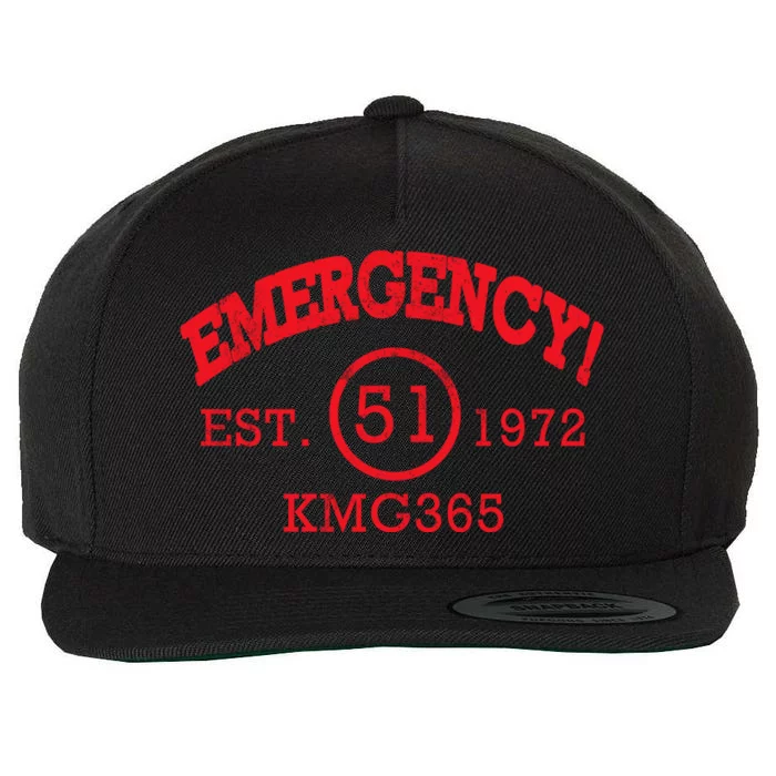 Emergency Est 1972 KMG365 Wool Snapback Cap