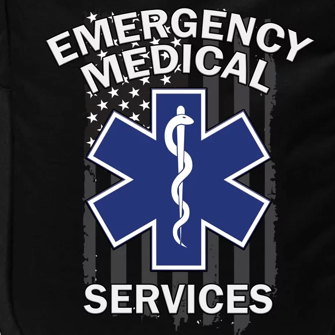 Emergency Medical Services Flag Impact Tech Backpack