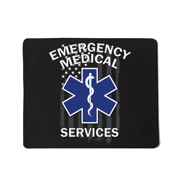 Emergency Medical Services Flag Mousepad