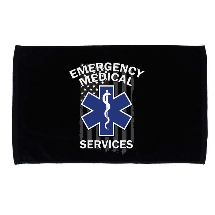 Emergency Medical Services Flag Microfiber Hand Towel