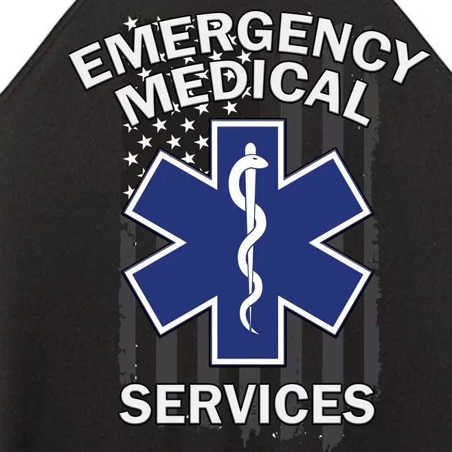 Emergency Medical Services Flag Women’s Perfect Tri Rocker Tank