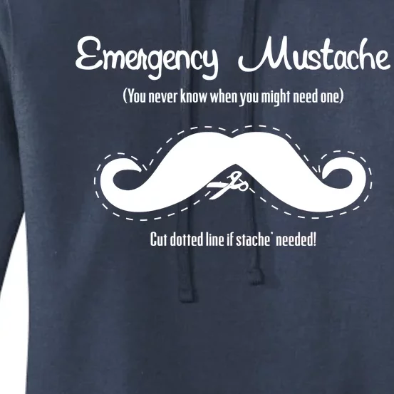 Emergency Mustache Women's Pullover Hoodie