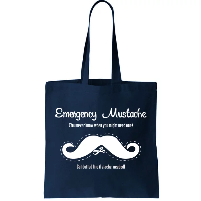 Emergency Mustache Tote Bag