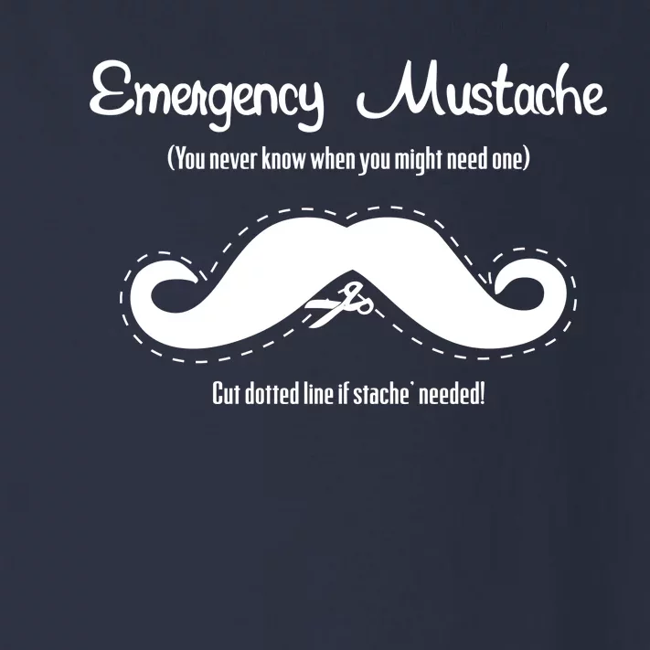 Emergency Mustache Toddler Long Sleeve Shirt